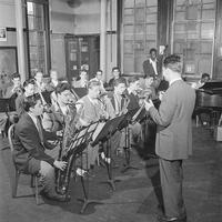 Classe de música a Nova York, ca. 1947