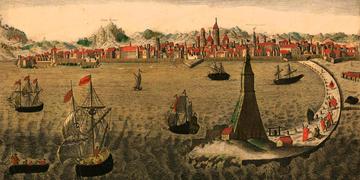 Vista de Barcelona any 1700