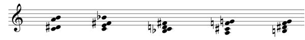 Fig. 1: sèrie d'acords
