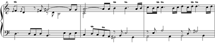 Fig. 7: Courante, fragment (compassos 7-9)