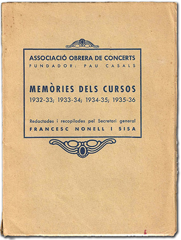Memòries dels cursos 1932-1936